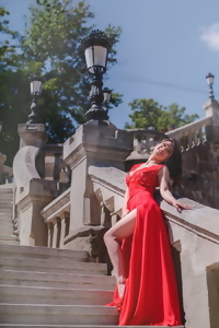 Ross Charleen red dress